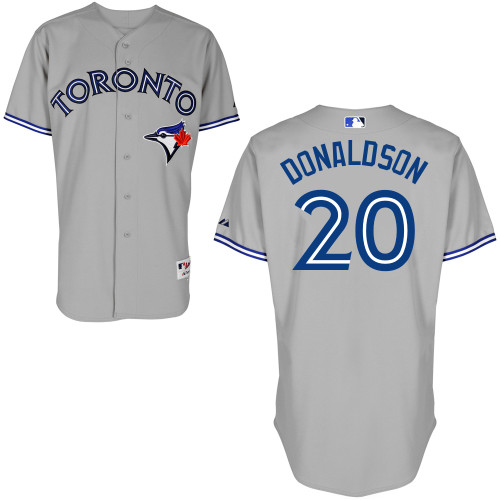 Josh Donaldson #20 Youth Baseball Jersey-Toronto Blue Jays Authentic Road Gray Cool Base MLB Jersey